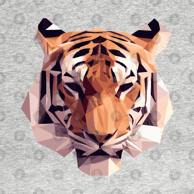 low poly tiger by zaiynabhw